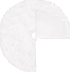 springos Kerstboomstandaarden^ Kerstboomrok | Kerstboomkleed | Kerstboomversiering | 115 Cm | Wit