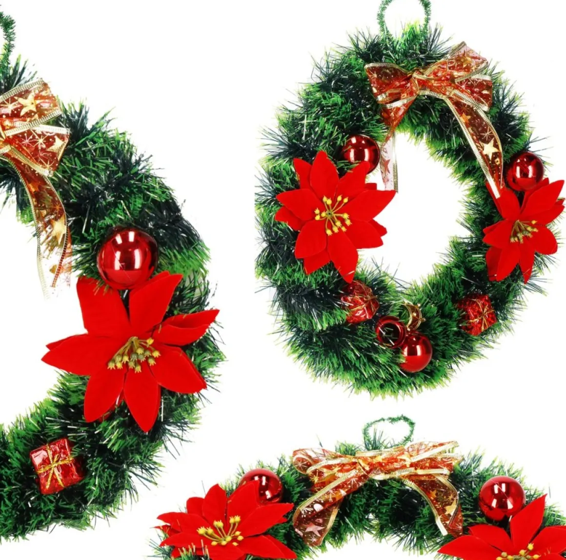 springos Kerstkrans - Kerst Decoratie - 35 Cm Clearance