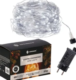 springos Kerstlichtsnoeren^ Kerstverlichting | Binnen & Buiten | 48 M + 3 M Snoer | 480 Led | Koud Wit