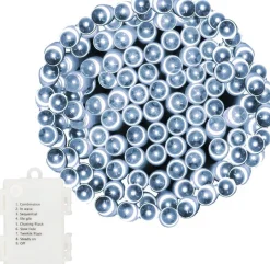 springos Kerstlichtsnoeren^ Kerstverlichting - Batterij - Afstandsbediening - 9 M - 120 Led - Koel Wit