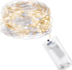 springos Kerstlichtsnoeren^ Kerstverlichting | 1.9 M | Waterdicht | Op Batterij | Led-Verlichting | Warm Wit/Koel Wit