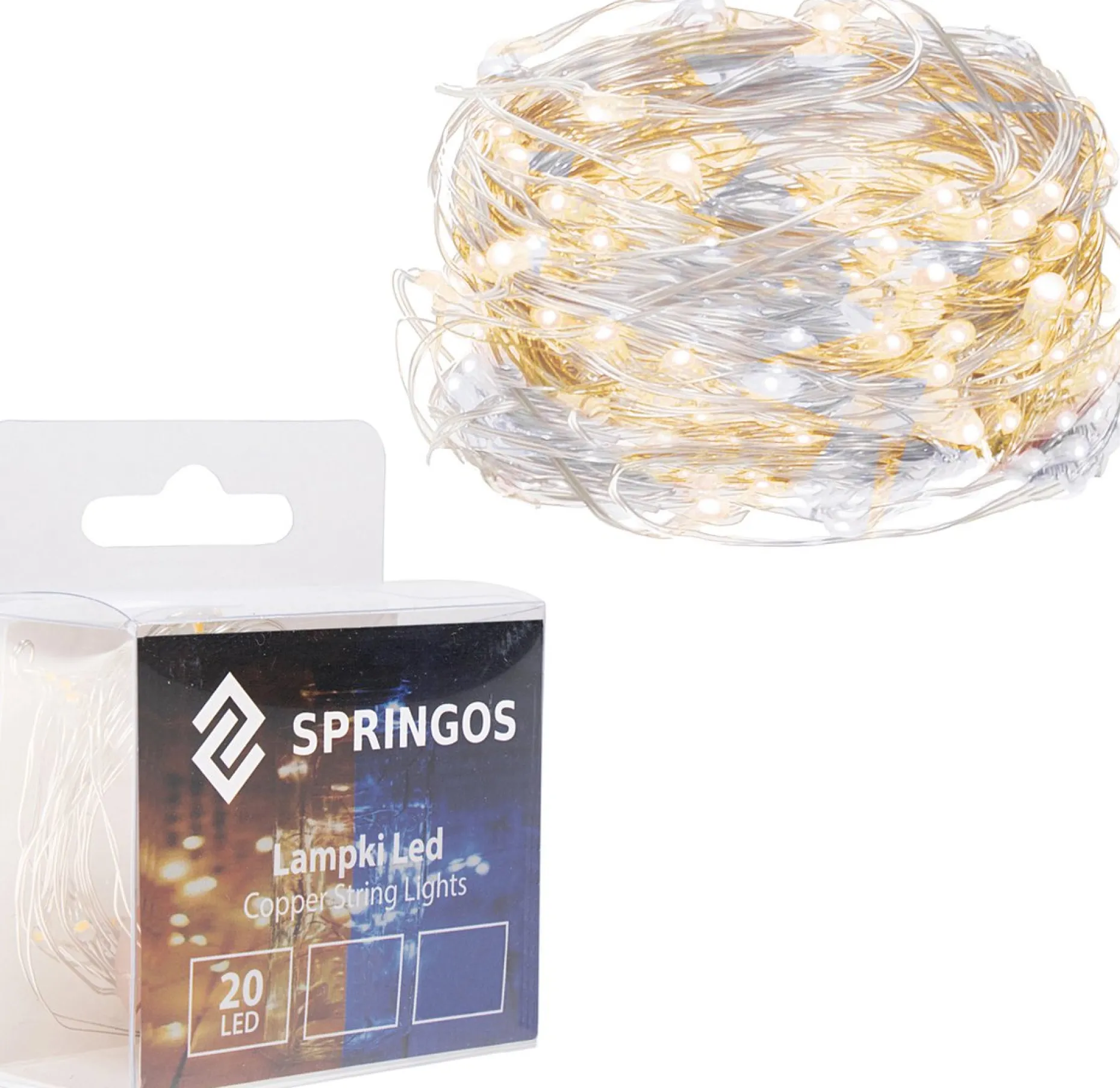 springos Kerstlichtsnoeren^ Kerstverlichting | 1.9 M | Waterdicht | Op Batterij | Led-Verlichting | Warm Wit/Koel Wit