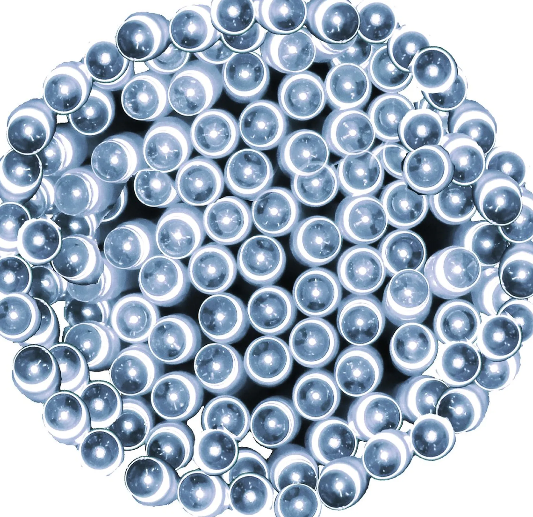 springos Kerstlichtsnoeren^ Kerstverlichting | 10,5 M | Batterij | 100 Led | Koel Wit
