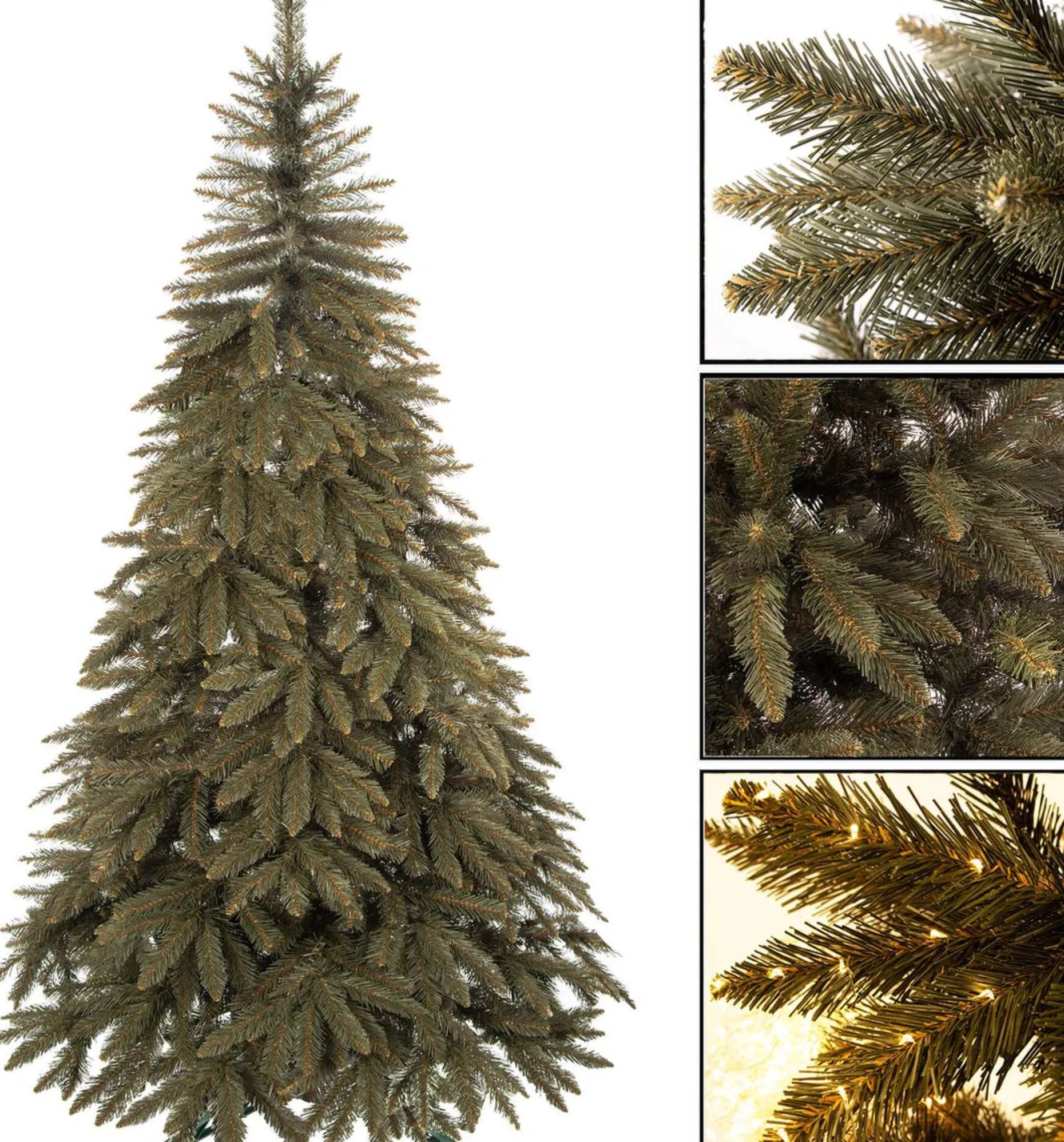 springos Kunstkerstbomen^ Kunstkerstboom | Caucasian Spruce | 150 Cm | Zonder Verlichting