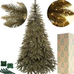 springos Kunstkerstbomen^ Kunstkerstboom | Caucasian Spruce | 250 Cm | Zonder Verlichting