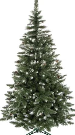 springos Kunstkerstbomen^ Kunstkerstboom | Diamond Pine | 220 Cm | Zonder Verlichting