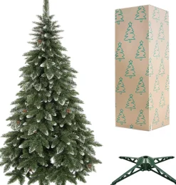 springos Kunstkerstbomen^ Kunstkerstboom | Diamond Pine | 220 Cm | Zonder Verlichting