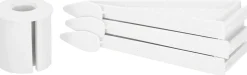 springos Kunstkerstbomen^ Kunstkerstboom | White Fir | Zonder Verlichting | Wit | 150 Cm
