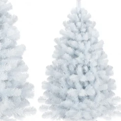springos Kunstkerstbomen^ Kunstkerstboom | White Fir | Zonder Verlichting | Wit | 150 Cm