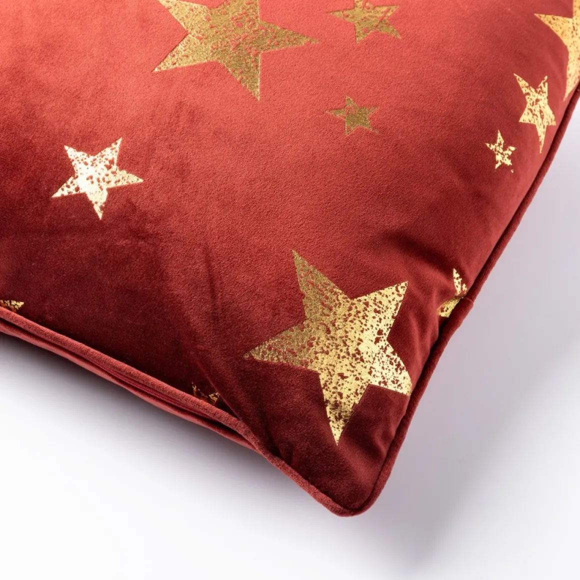 Merkloos Stars - Sierkussen 45X45 Cm Kerst Decoratie - Velvet Store