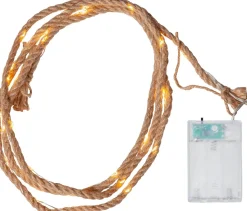 Star Trading Kerstlichtsnoeren^ Jutta Kerst Lichtsnoer - Kerstverlichting - Led - 200 Cm - Beige