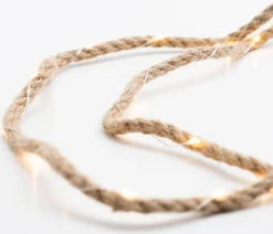 Star Trading Kerstlichtsnoeren^ Jutta Kerst Lichtsnoer - Kerstverlichting - Led - 200 Cm - Beige