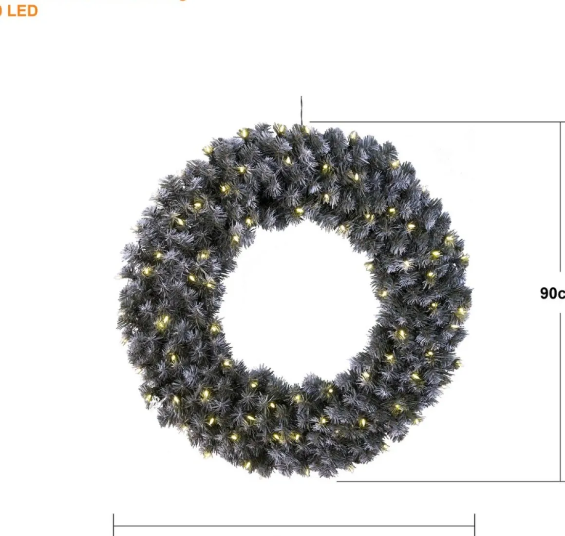 Star Trading Kerstkrans Voor Deur | Kerstkrans Met Lichtjes 90 Cm | Led-Krans Kerstmis | Verlichte Kransdeco | Kerstkrans Deurkrans | Kerstkrans Led | Krans Deur Kerst Cheap