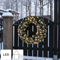 Star Trading Kerstkrans Voor Deur | Kerstkrans Met Lichtjes 90 Cm | Led-Krans Kerstmis | Verlichte Kransdeco | Kerstkrans Deurkrans | Kerstkrans Led | Krans Deur Kerst Cheap