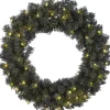 Star Trading Kerstkrans Voor Deur | Kerstkrans Met Lichtjes 70 Cm | Led-Krans Kerstmis | Verlichte Kransdeco | Kerstkrans Deurkrans | Kerstkrans Led | Krans Deur Kerst Hot