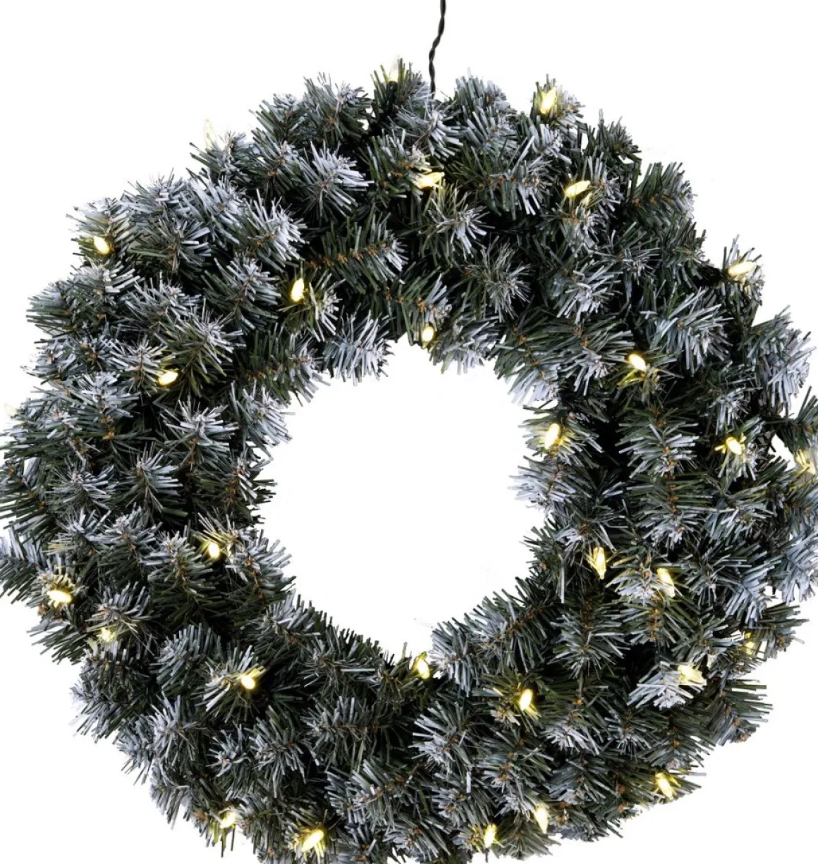 Star Trading Kerstkrans Voor Deur | Kerstkrans Met Verlichting 50 Cm | Led-Krans Kerstmis | Verlichte Kransdeco | Kerstkrans Deurkrans | Kerstkrans Led | Krans Deur Kerst Best