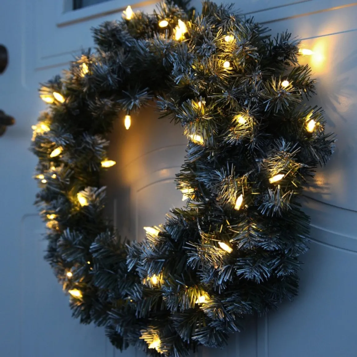 Star Trading Kerstkrans Voor Deur | Kerstkrans Met Verlichting 50 Cm | Led-Krans Kerstmis | Verlichte Kransdeco | Kerstkrans Deurkrans | Kerstkrans Led | Krans Deur Kerst Best