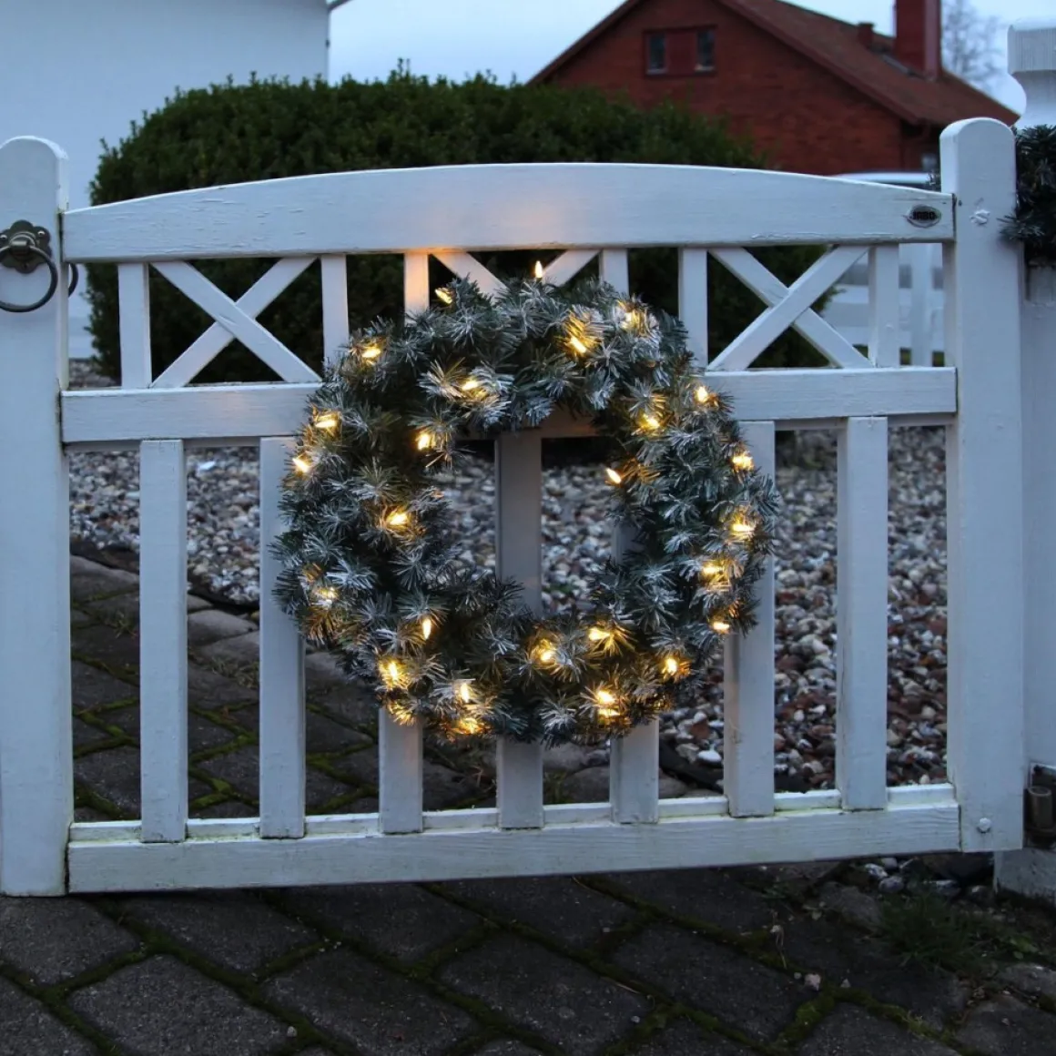 Star Trading Kerstkrans Voor Deur | Kerstkrans Met Verlichting 50 Cm | Led-Krans Kerstmis | Verlichte Kransdeco | Kerstkrans Deurkrans | Kerstkrans Led | Krans Deur Kerst Best