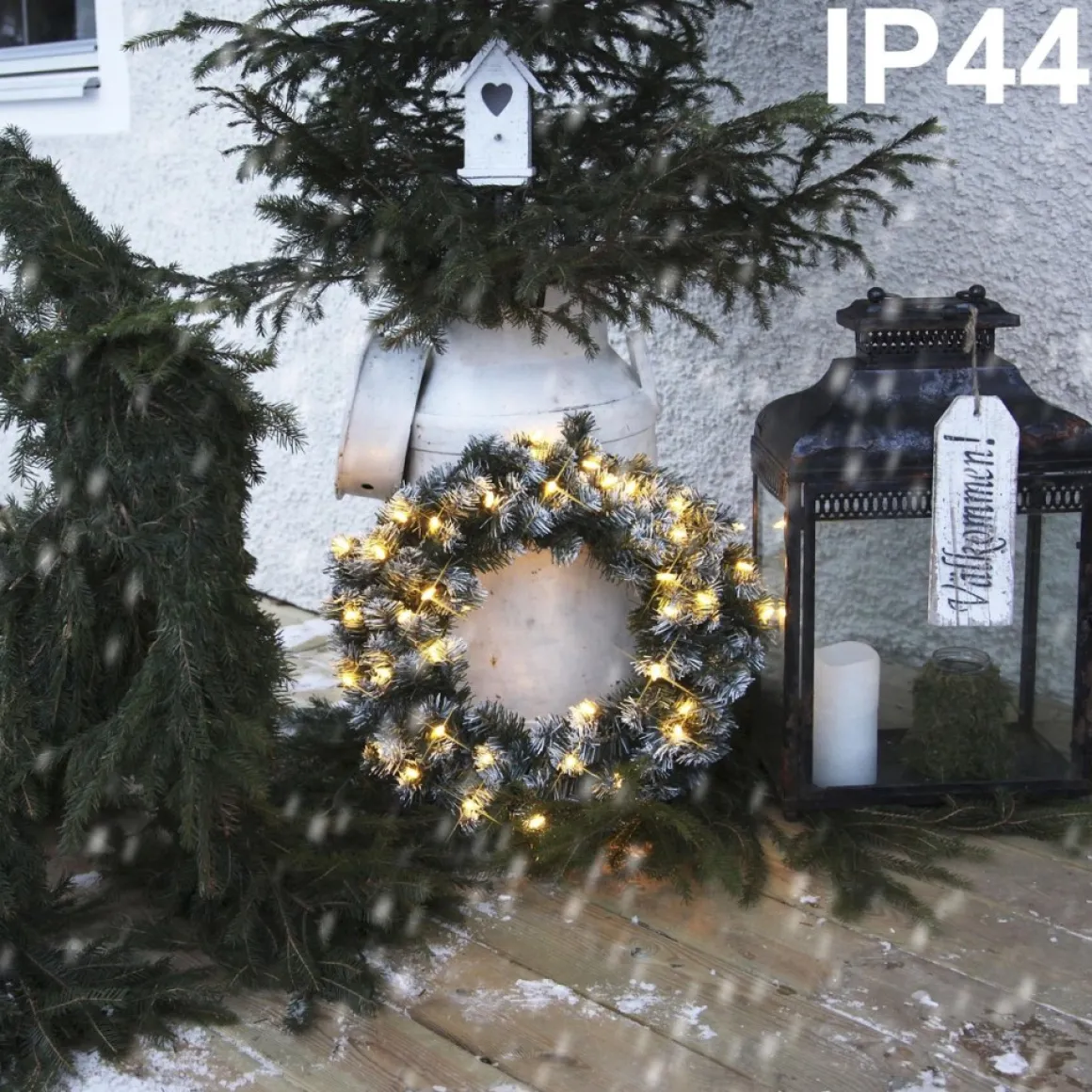 Star Trading Kerstkrans Voor Deur | Kerstkrans Met Verlichting 50 Cm | Led-Krans Kerstmis | Verlichte Kransdeco | Kerstkrans Deurkrans | Kerstkrans Led | Krans Deur Kerst Best