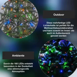 Star Trading Kunstkerstbomen^ Led-Boomjaslichtketting 'series Led', Veelkleurig, 2M