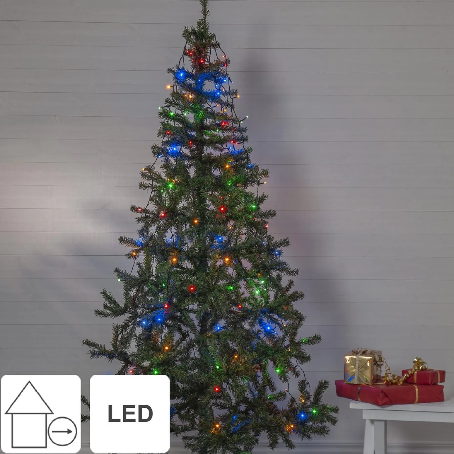 Star Trading Kunstkerstbomen^ Led-Boomjaslichtketting 'series Led', Veelkleurig, 2M