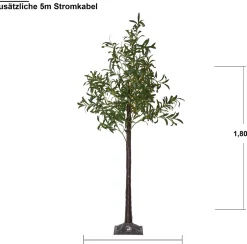 Star Trading Kunstkerstbomen^ Led-Decoboom Olivec, 1,8M