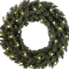 Star Trading Led-Kerstkrans Calgary Van, Kerstkrans In Dennengroen Voor Binnen En Buiten, Warm Wit, Met Kabel, O: 50 Cm, Ip44 Shop