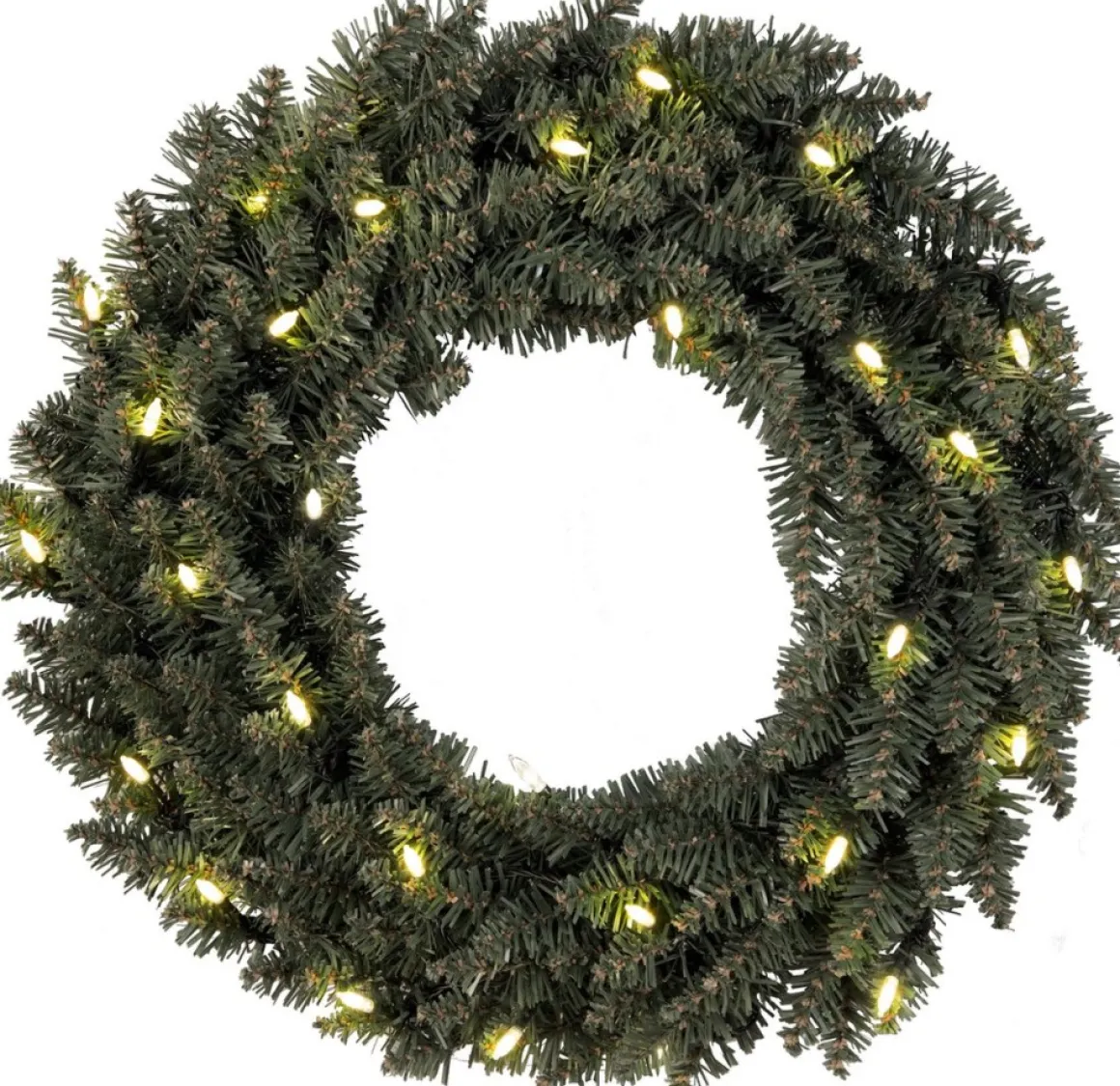 Star Trading Led-Kerstkrans Calgary Van, Kerstkrans In Dennengroen Voor Binnen En Buiten, Warm Wit, Met Kabel, O: 50 Cm, Ip44 Shop