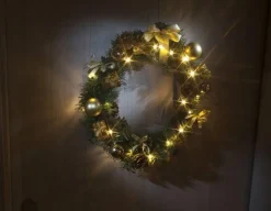 Star Trading Led-Kerstkrans, 40 Cm Diameter, Warmwit Licht, Rood Clearance