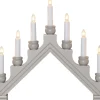 Star Trading Raamkroonluchter Kerst Lichtgrijs | Kerstlichtboog | Decoratie Kerst | Raamdecoratie Kerst | Kerstraamverlichting | Kerstdecoratie | Kerst Raamverlichting Sale