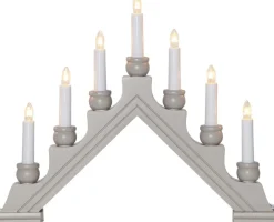 Star Trading Raamkroonluchter Kerst Lichtgrijs | Kerstlichtboog | Decoratie Kerst | Raamdecoratie Kerst | Kerstraamverlichting | Kerstdecoratie | Kerst Raamverlichting Sale