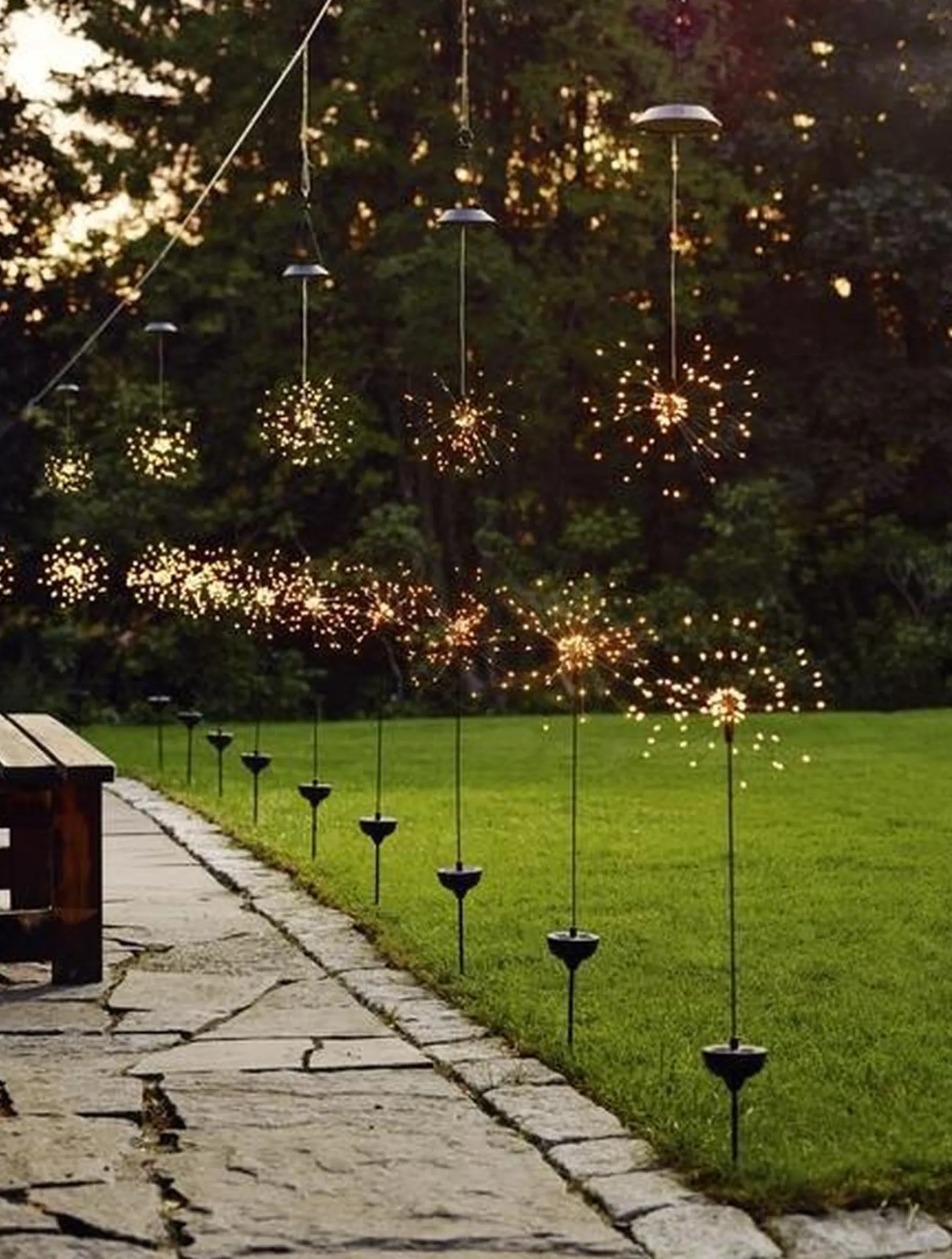 Star Trading Kerstlasers^ Zonnepadverlichting Vuurwerk Solar