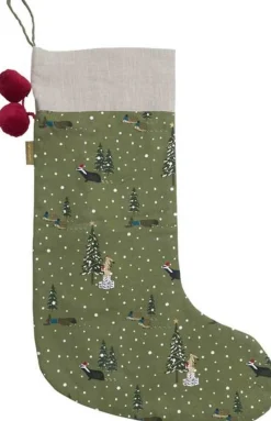 Sophie Allport Stijlvolle Decoratie Kerstsok Van - Feestelijke Bos - Grote Christmas Stocking Hot