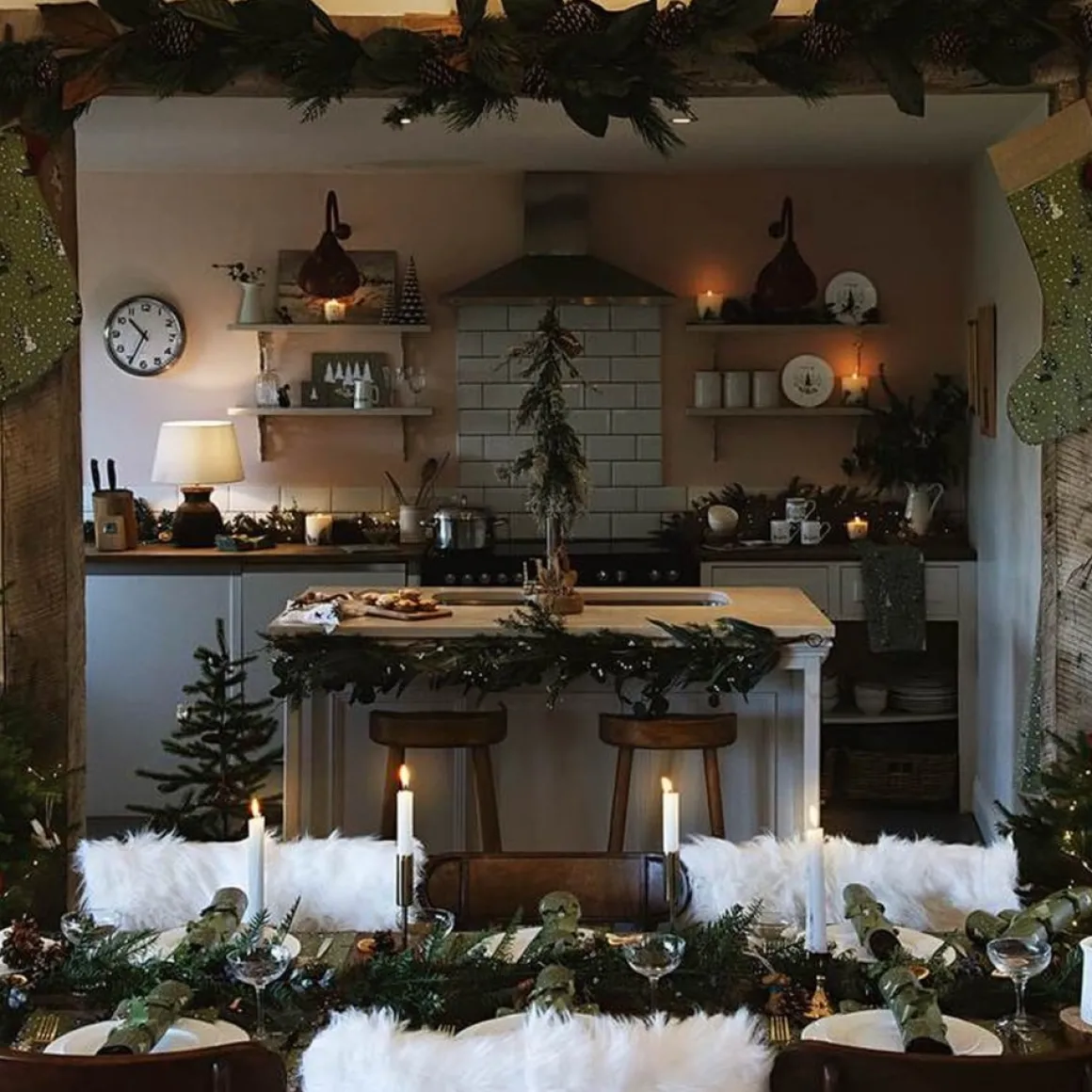 Sophie Allport Stijlvolle Decoratie Kerstsok Van - Feestelijke Bos - Grote Christmas Stocking Hot