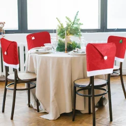 Merkloos Kerstpakketten^12 Stuks En 12 Kerstballen Decoratie-Kerst Stoelhoes, Feestelijke Stoelhoes Feest Stoelhoes.
