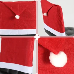 Merkloos Kerstpakketten^12 Stuks En 12 Kerstballen Decoratie-Kerst Stoelhoes, Feestelijke Stoelhoes Feest Stoelhoes.