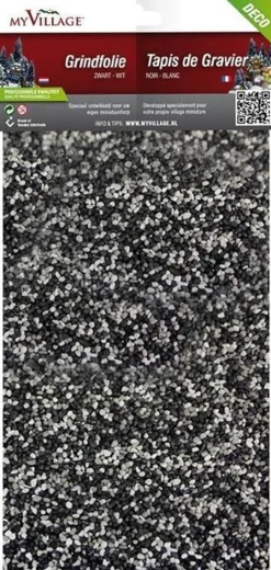 Merkloos 4 Stuks Grindfolie Zwart/Wit 30X14 Cm Online