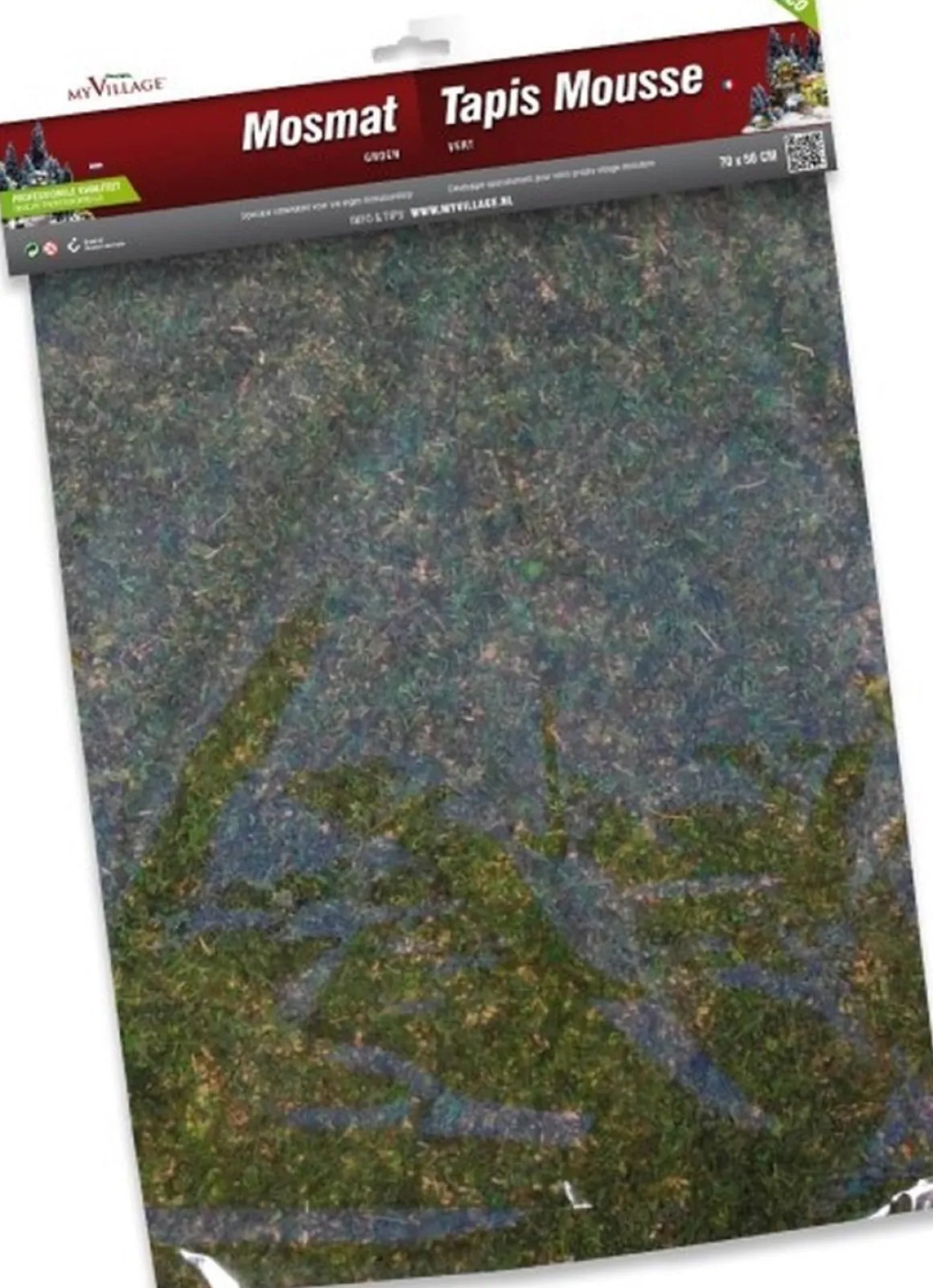 Merkloos 4 Stuks Mosmat Groen - 70X50Cm Cheap