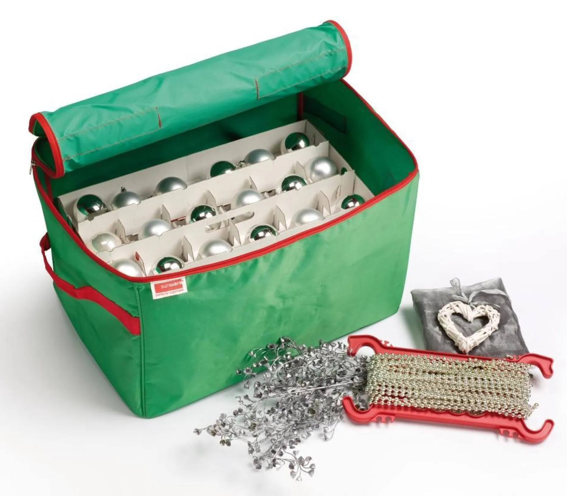 Sunware Kerstspullen Opbergers^ Kersttas - Voor Kerstversieringen - Trays Voor 72 Kerstballen