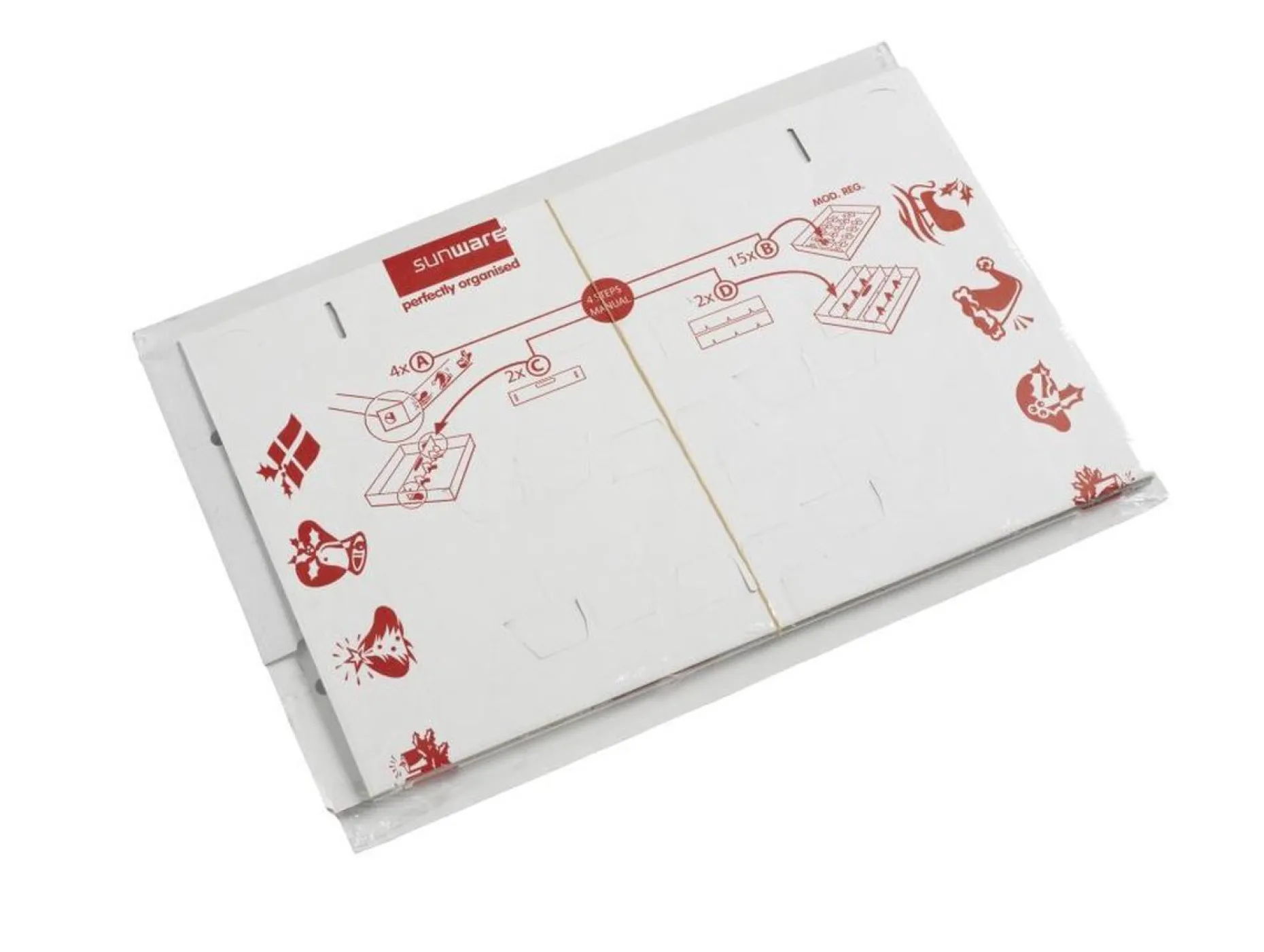 Sunware Kerstspullen Opbergers^ Kersttas - Voor Kerstversieringen - Trays Voor 72 Kerstballen