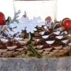 TotalPress Tealight Holder Pinecone Snowflake D15 H10Cm Multicolour | Kerst | Kerststukje| Decoratie Best