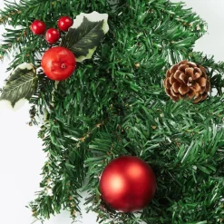 Tectake - Kerstslinger Met Ballen En Dennenappels - 403315 Clearance