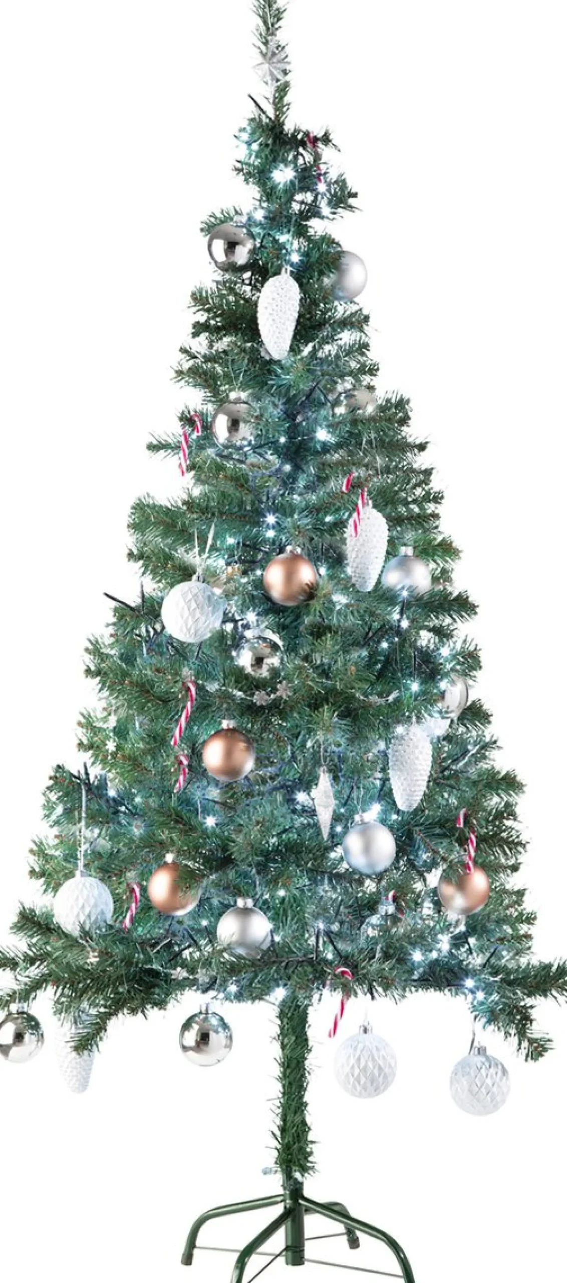 Tectake Kunstkerstbomen^ - Kunstmatige Kerstboom - 150 Cm - 310 Punten - Groen - 402817