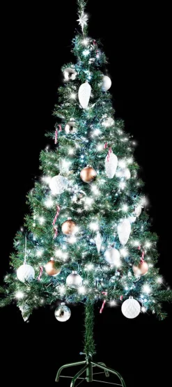 Tectake Kunstkerstbomen^ - Kunstmatige Kerstboom - 150 Cm - 310 Punten - Groen - 402817
