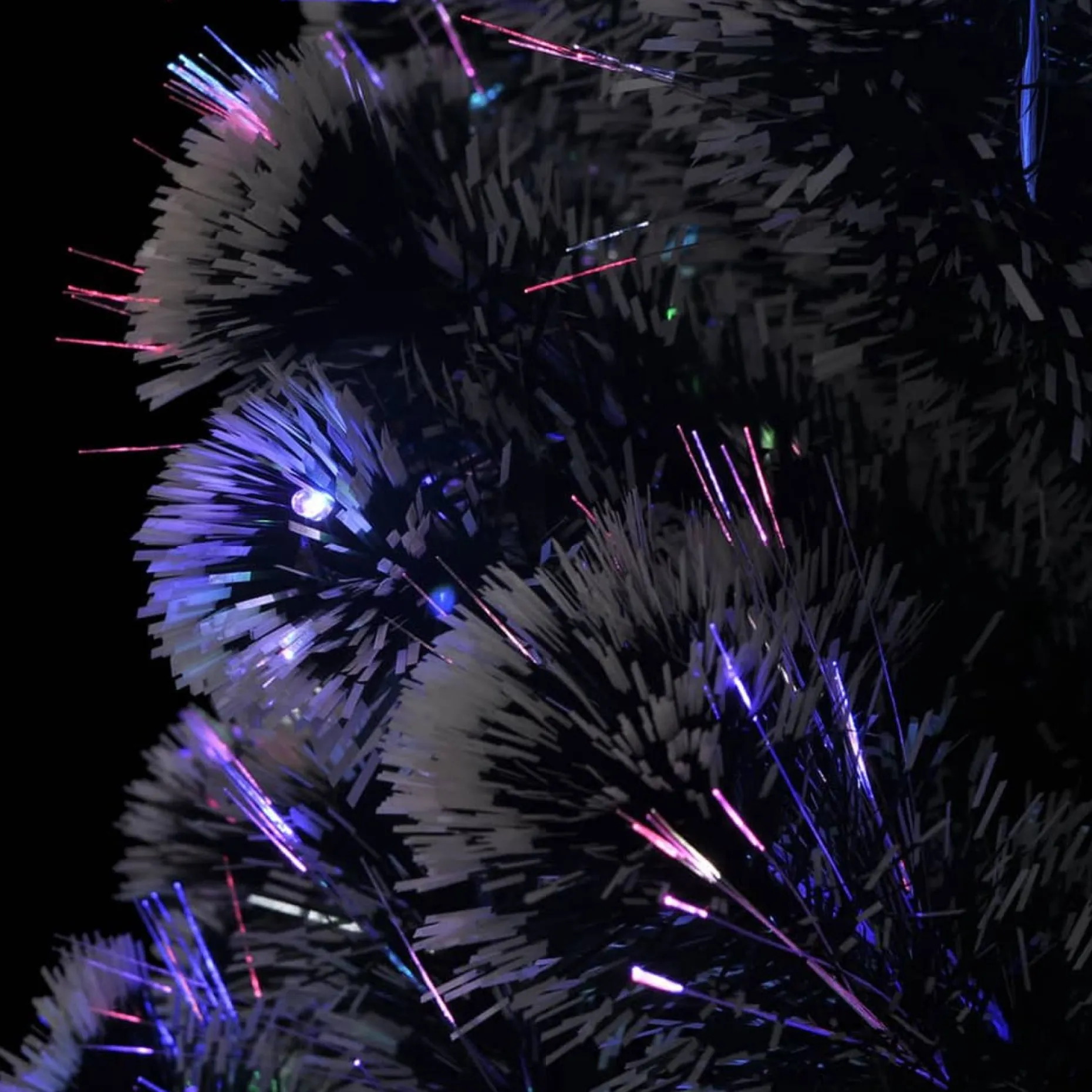 The Living Store Decoratieve Kerstbomen^ Kerstboom - Groen Glasvezel En Staal - 180 Cm - 220 Takken - Led Verlichting