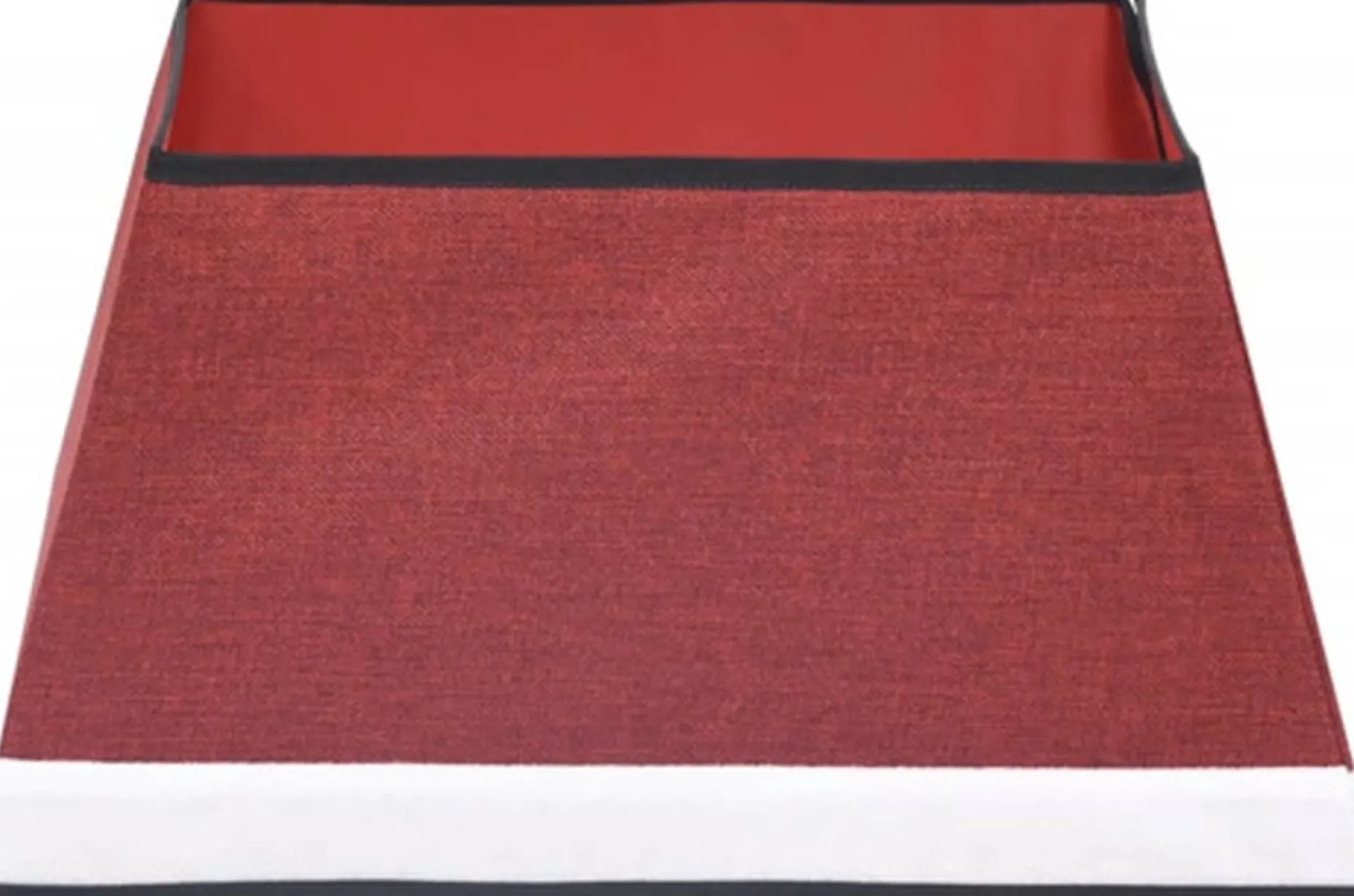 The Living Store Kerstboomstandaarden^ Kerstboomkraag - Rood/Wit - 25Cm - Stof/Karton