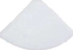 The Living Store Kerstboomstandaarden^ Kerstboomrok - Wit 90 Cm - 360 G/M² Kunstbont Met Nonwoven Achterkant