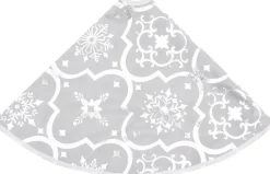 The Living Store Kerstboomstandaarden^ Kerstboomrok Luxe Met Sok 90 Cm Stof Kerstboomrok Wit