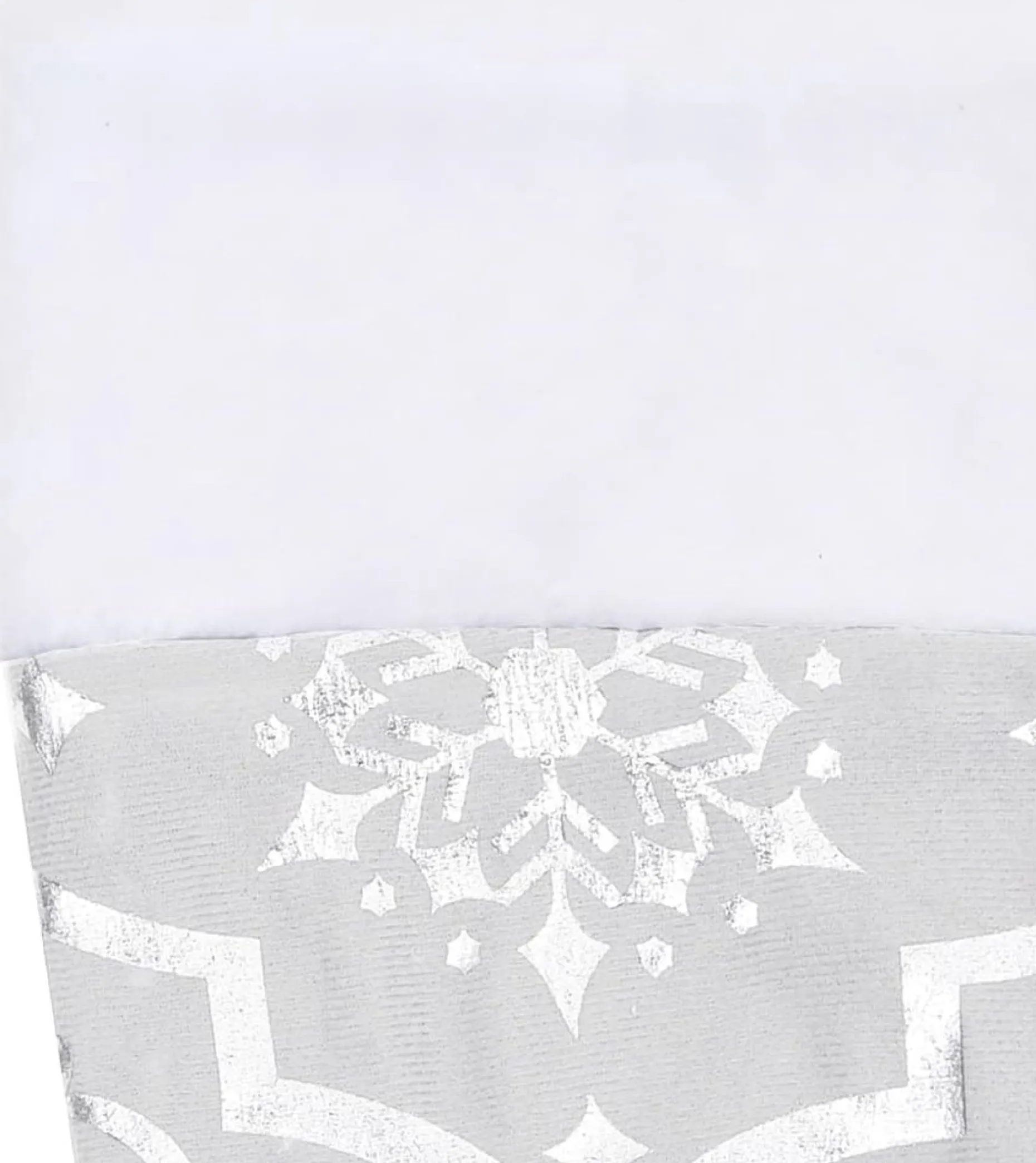 The Living Store Kerstboomstandaarden^ Kerstboomrok Sneeuwpatroon 150 Cm - Inclusief Kerstsok Wit