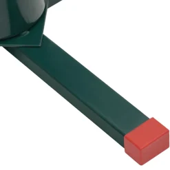 The Living Store Kerstboomstandaarden^ Kerstboomstandaard - Groen - Rood - Metaal/Kunststof - 60X60X16 Cm - Stabiele Constructie - Praktisch Waterreservoir